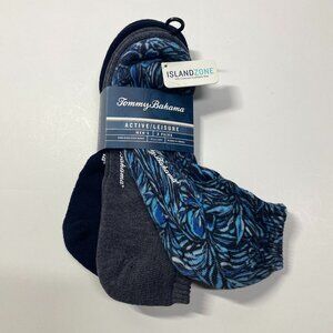 Tommy Bahama Coolmax Island Zone Low Cut Socks One Size - 3 Pair